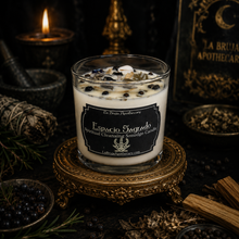 Load image into Gallery viewer, Espacio Sagrado - Sacred Space Smudge Candle, New Home Blessing, Palo Santo & Sage