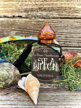 Load image into Gallery viewer, Sea Witch Ritual Oil - Sea Magick Oil, Witchcraft, Water Goddess, Magia de Sirena, Mermaid Oil, Authentic Larimar Stones