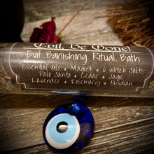 Load image into Gallery viewer, Evil Be Gone Ceremonial Bath - With Rompe Saraguey Plant, Use for: Cleansing, Evil Eye Removal, Hex Removal & Uncrossing