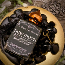 Load image into Gallery viewer, New Moon Ritual Oil - New Beginnings, New Moon Rituals, Dark Phase Moon Rituals, Eclipse Rituals, Transformation Spells