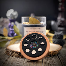 Load image into Gallery viewer, New Moon Spell Candle - Manifesting Lunar Rituals, New Beginnings, Dark Moon Phase, Witch Moon