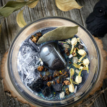 Load image into Gallery viewer, New Moon Spell Candle - Manifesting Lunar Rituals, New Beginnings, Dark Moon Phase, Witch Moon