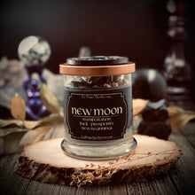 Load image into Gallery viewer, New Moon Spell Candle - Manifesting Lunar Rituals, New Beginnings, Dark Moon Phase, Witch Moon
