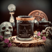 Load image into Gallery viewer, Salem 1692 Ritual Candle, Salem Witch Trials, Witch Protection, Witches Sabbat Candle, Witch Burr Protection
