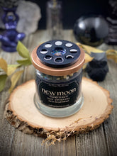 Load image into Gallery viewer, New Moon Spell Candle - Manifesting Lunar Rituals, New Beginnings, Dark Moon Phase, Witch Moon