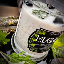 Load image into Gallery viewer, Mugwort Ritual Candle - 100% Organic Mugwort, Hecate Offering, Freshly Harvested Mugwort