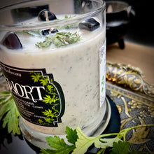 Load image into Gallery viewer, Mugwort Ritual Candle - 100% Organic Mugwort, Hecate Offering, Freshly Harvested Mugwort