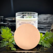 Load image into Gallery viewer, Mugwort Ritual Candle - 100% Organic Mugwort, Hecate Offering, Freshly Harvested Mugwort