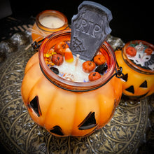 Load image into Gallery viewer, Jack o’Lantern Candle - An Ode To The Pumpkin King