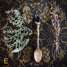 Load image into Gallery viewer, Witches Crystal Spoon - Manifest your intentions with the help of these breathtaking Vintage Carved Flower Crystal Tea Spoons.