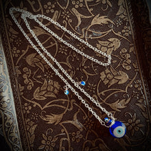 Load image into Gallery viewer, Evil Eye Necklace - Potion Bottle Pendant, Evil Eye Talisman, Evil Eye Potion Necklace