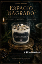 Load image into Gallery viewer, Espacio Sagrado - Sacred Space Smudge Candle, New Home Blessing, Palo Santo &amp; Sage
