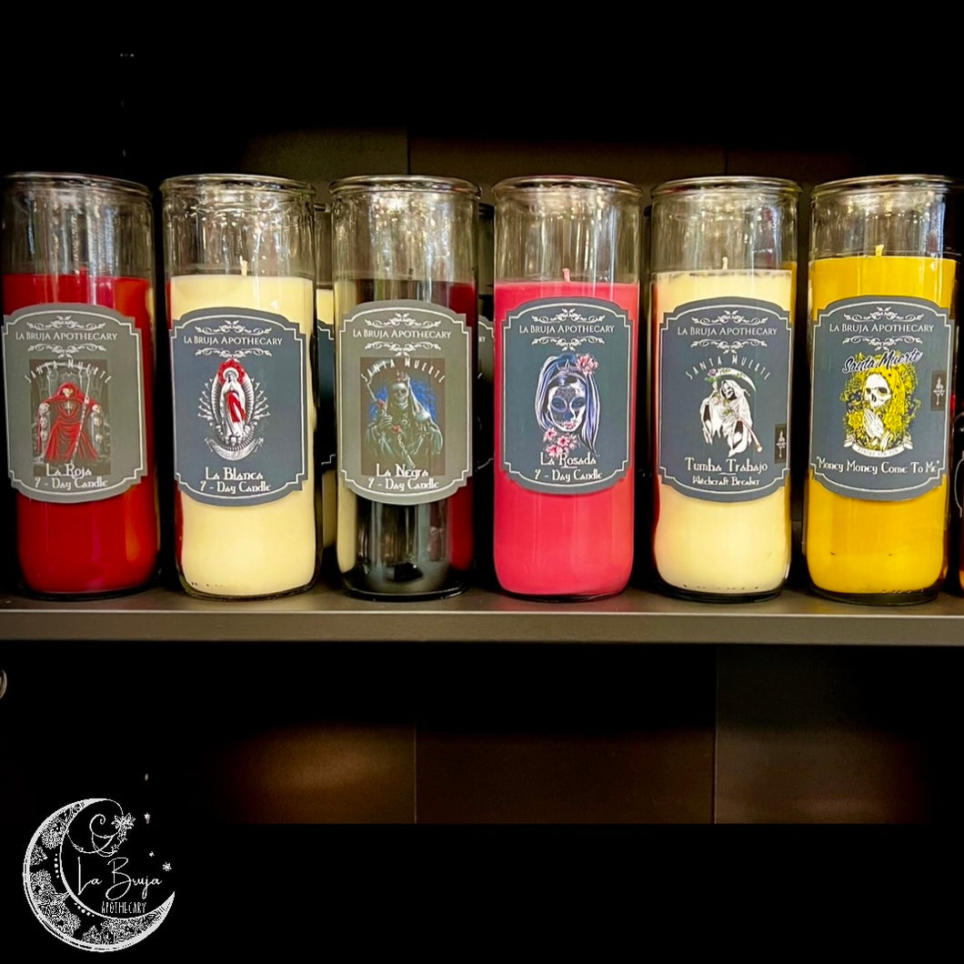 Santa Muerte 7 Day Candle With Prayer