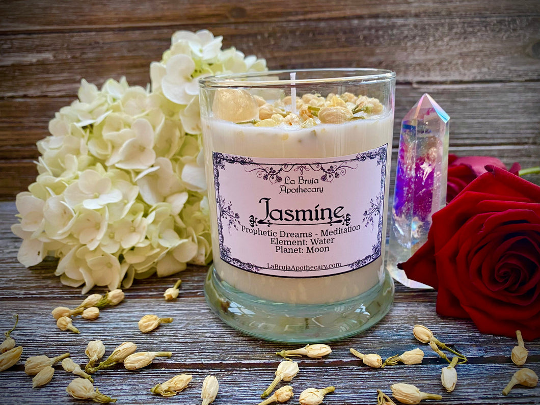 Jasmine Ritual Candle - Prophetic Dreams & Altar Offering