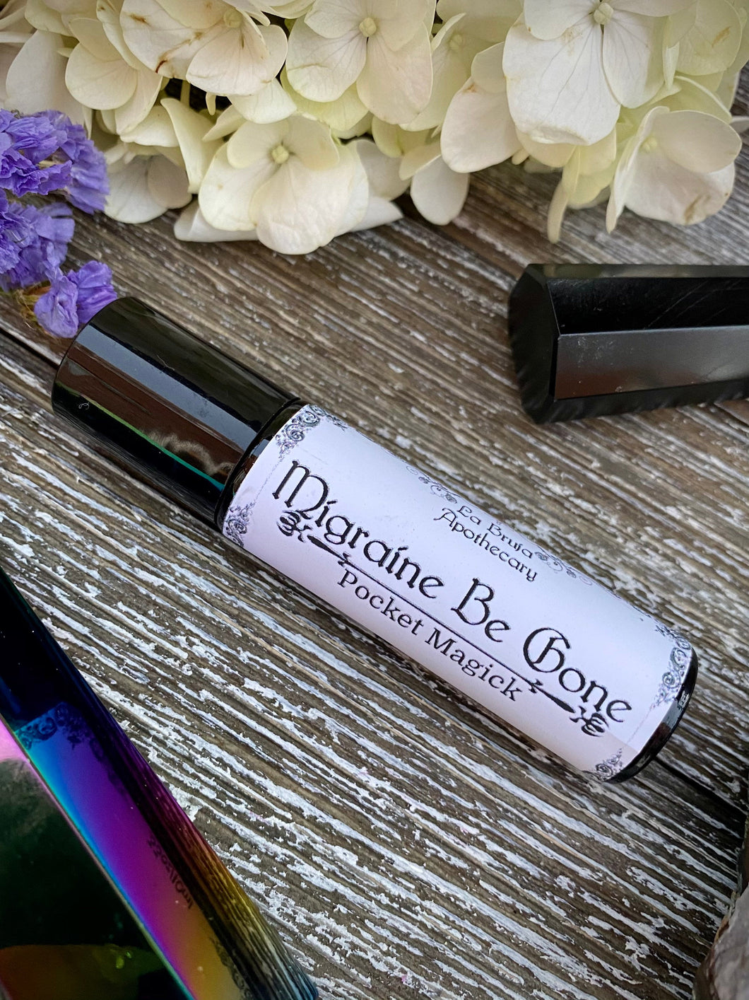 Migraine Be Gone - Magickal Migraine Headache Relief Roll-On, Lápiz Lazuli Rollerball, Homeopathic Headache Relief