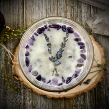 Load image into Gallery viewer, Lavender Ritual Candle - Altar Offering Candle, Calming, Meditation &amp; Sleep
