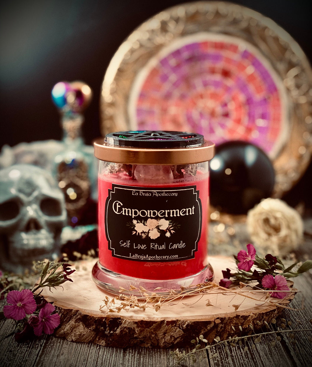 Empowerment Ceremonial Candle - Self Love Spell, Empower Your Strength and Protect Your Power, Beauty Spell