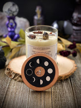 Load image into Gallery viewer, Full Moon Magick Candle - Release Negative Energy &amp; Manifest Positive Opportunities
