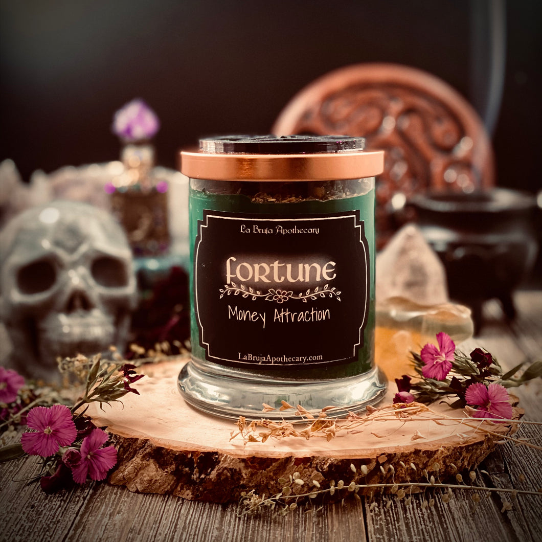 Fortune - Money Attraction Candle, Prosperity, Luck, Lucky Hand Candle