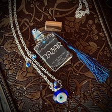 Load image into Gallery viewer, Evil Eye Necklace - Potion Bottle Pendant, Evil Eye Talisman, Evil Eye Potion Necklace
