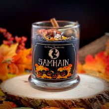 Load image into Gallery viewer, Samhain Ritual Candle, Autumn Sabbat Candle, Autumn Equinox, Fall Witch Candle, Thinning of the Veil
