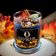 Load image into Gallery viewer, Samhain Ritual Candle, Autumn Sabbat Candle, Autumn Equinox, Fall Witch Candle, Thinning of the Veil
