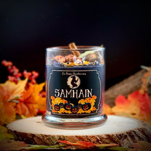 Load image into Gallery viewer, Samhain Ritual Candle, Autumn Sabbat Candle, Autumn Equinox, Fall Witch Candle, Thinning of the Veil
