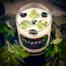 Load image into Gallery viewer, Mugwort Ritual Candle - 100% Organic Mugwort, Hecate Offering, Freshly Harvested Mugwort
