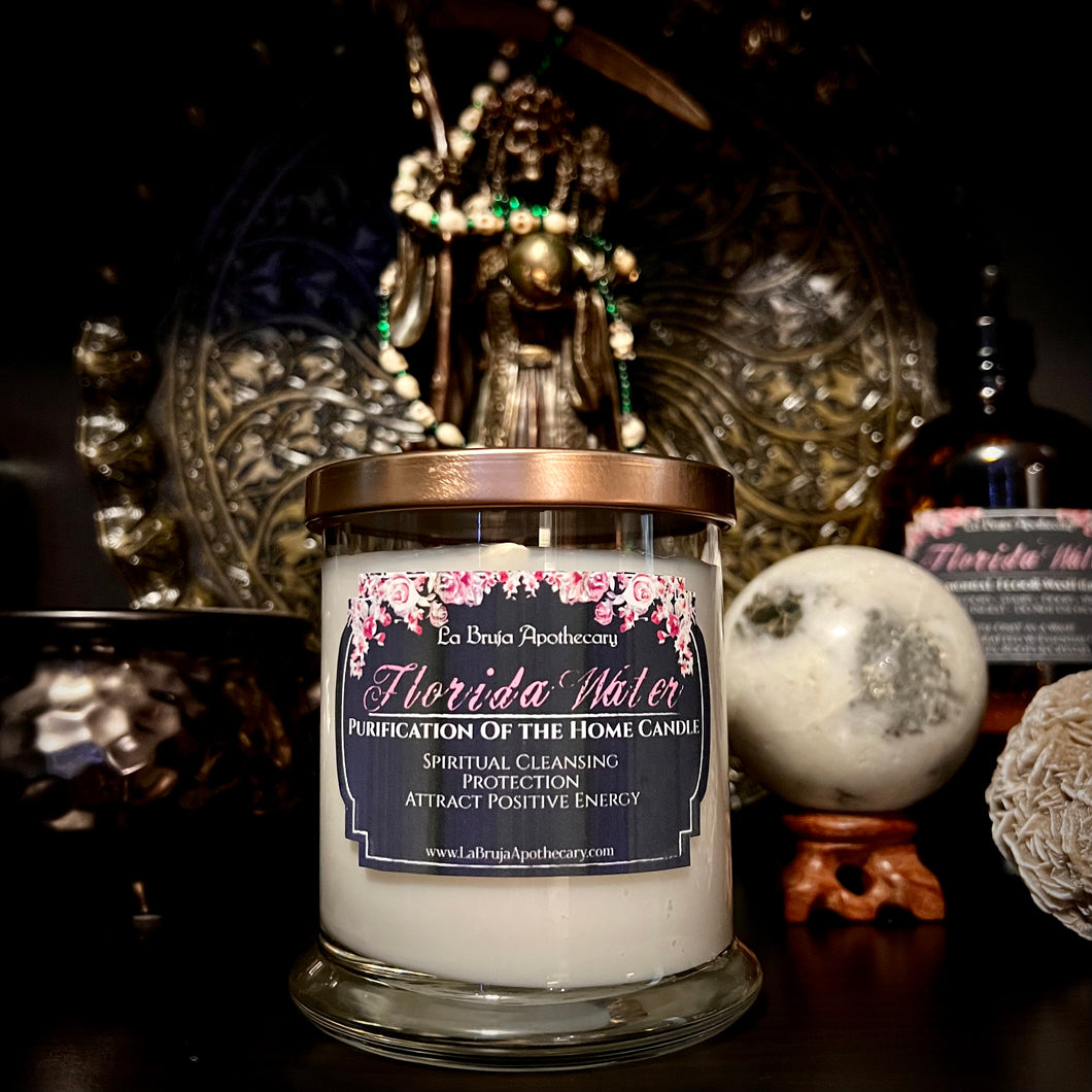 Florida Water Candle ~ Cleansing & Purification of The Home